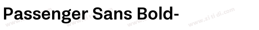 Passenger Sans Bold字体转换